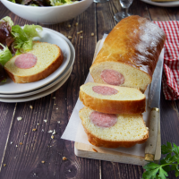 Brioché au véritable saucisson cuit de Lyon