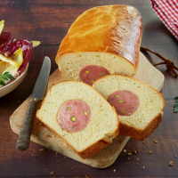 Brioché au véritable saucisson cuit de Lyon -Pistaché