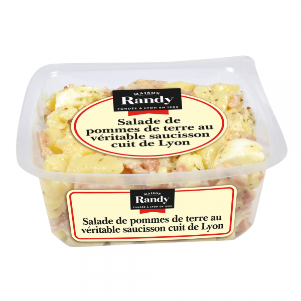 Salade de pommes de terre au véritable saucisson cuit de Lyon