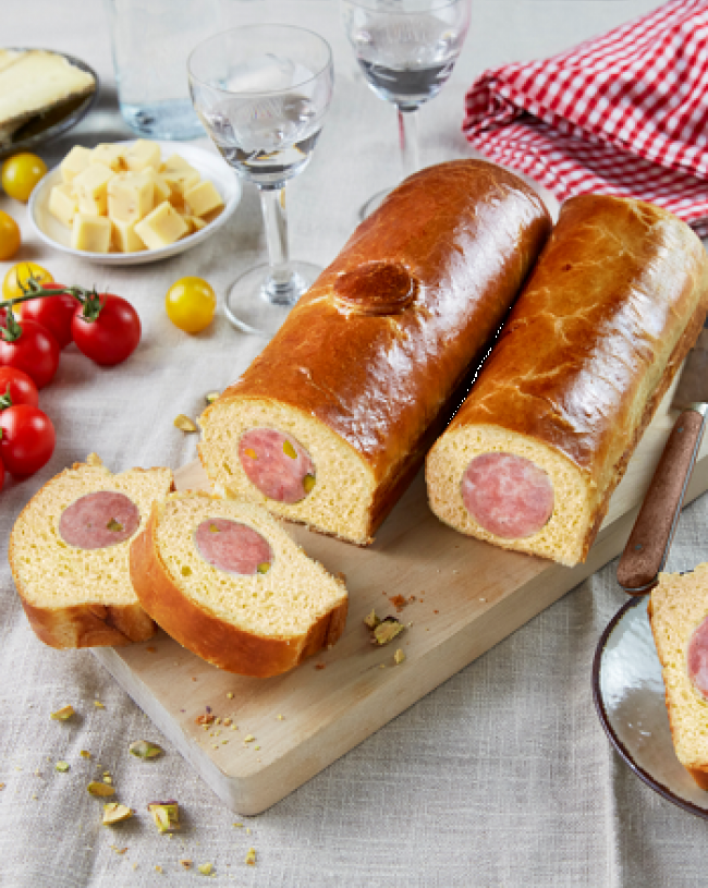 Brioché au véritable saucisson cuit de Lyon - Apéritif 