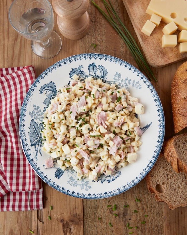 Salade Savoyarde aux crozets, jambon et emmental 